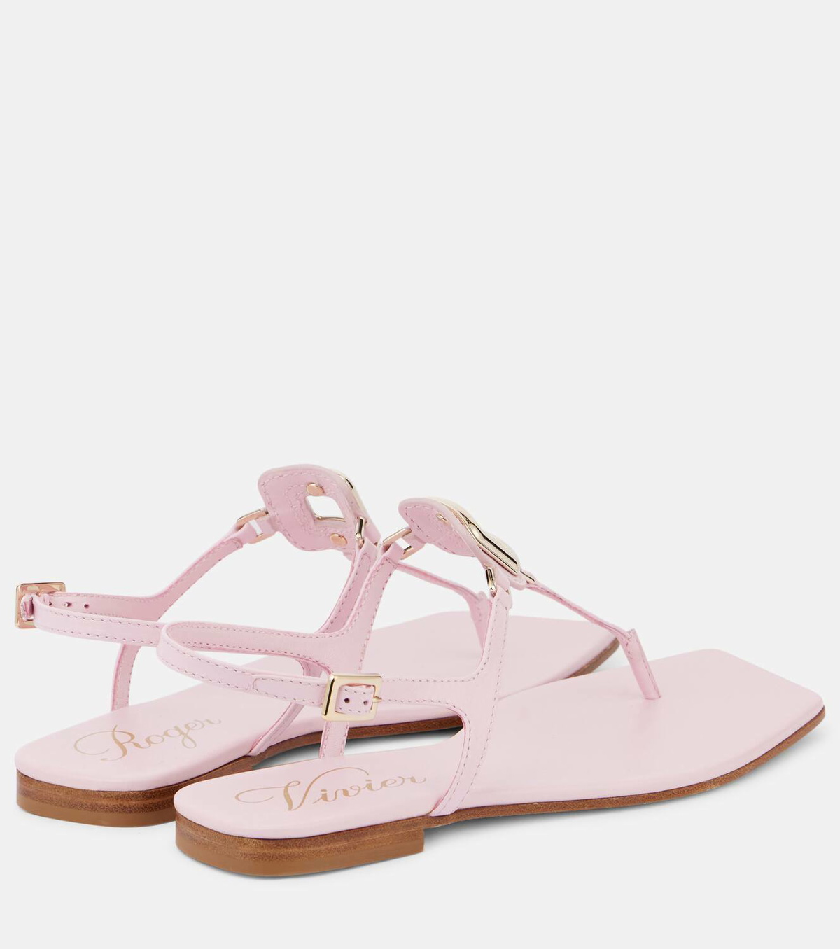 Roger Vivier Viv' By The Sea leather thong sandals