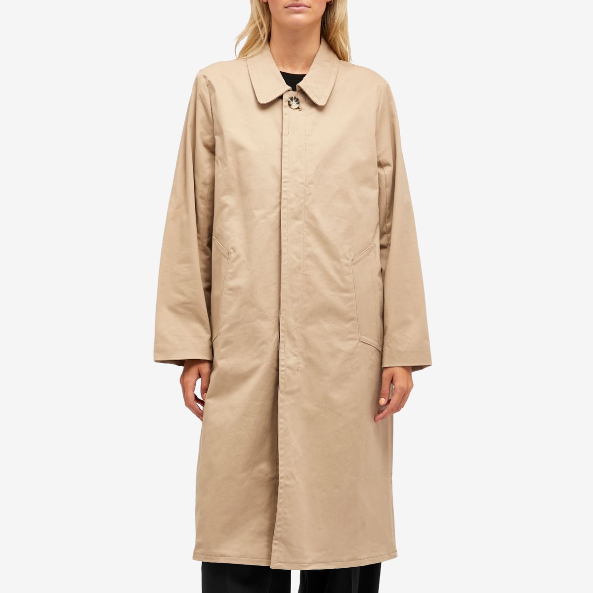 Good American Women's Mac Coat in Mineral Good American