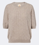Jardin des Orangers Cable knit cashmere sweater