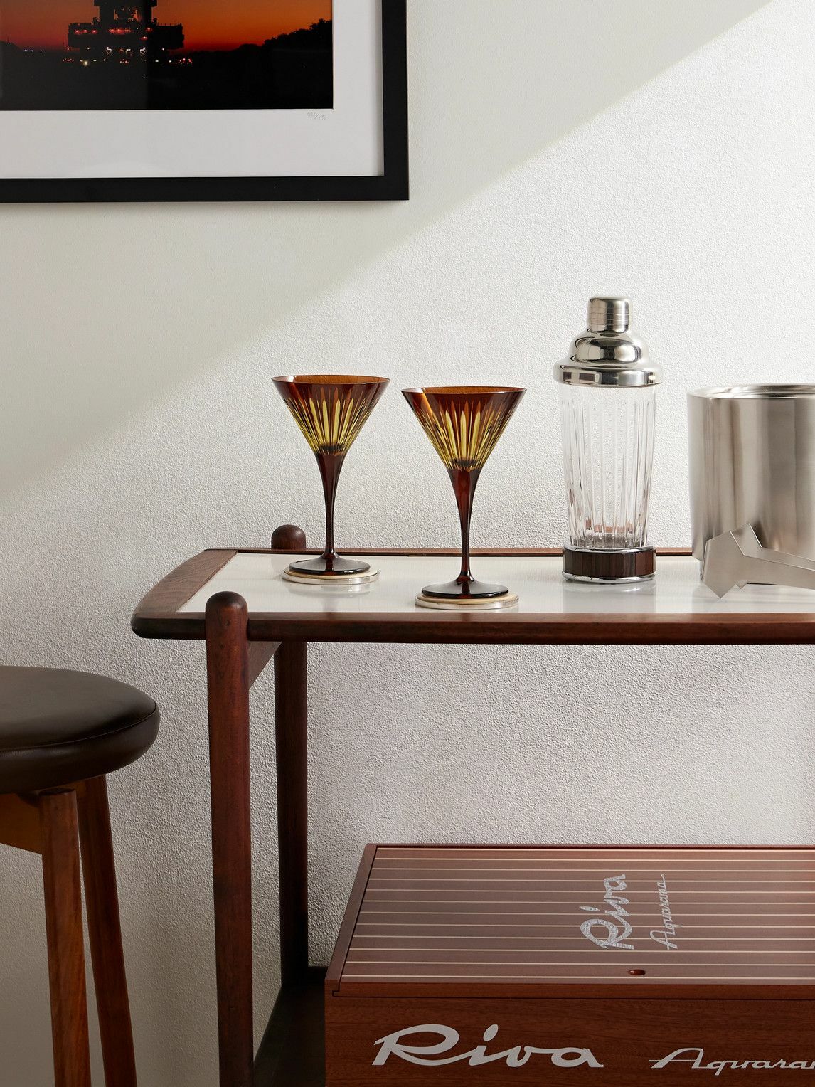 L'Objet - Prism Set of Four Martini Glasses