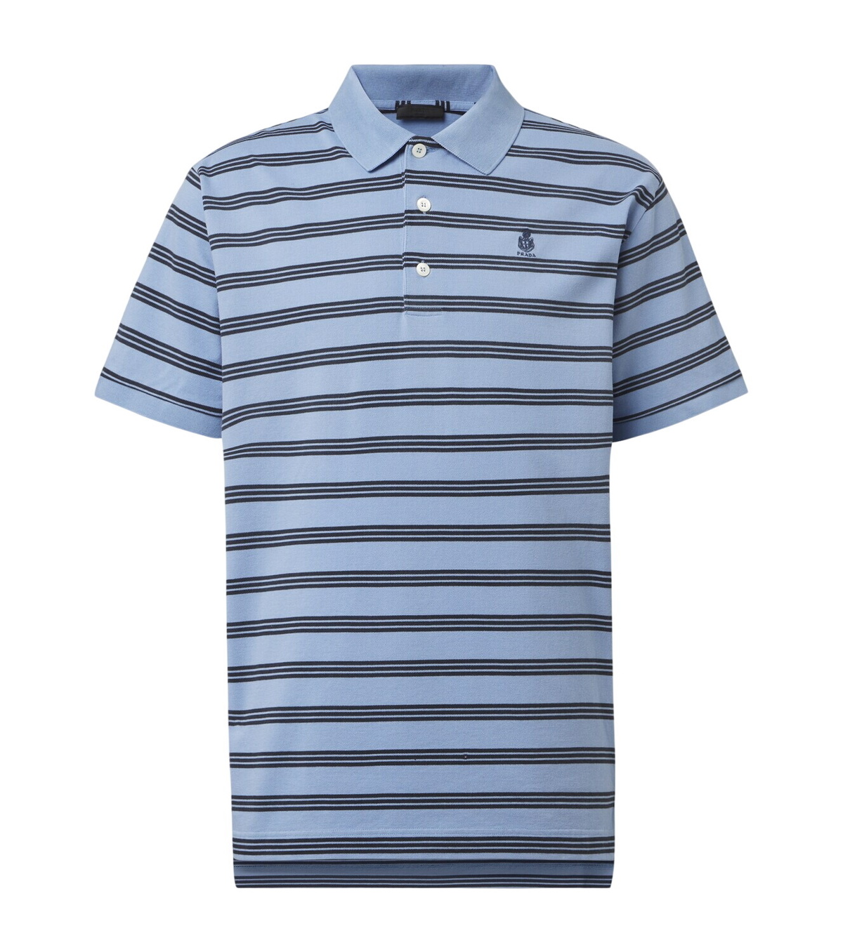 Prada Blue Striped Eyes Shirt Prada