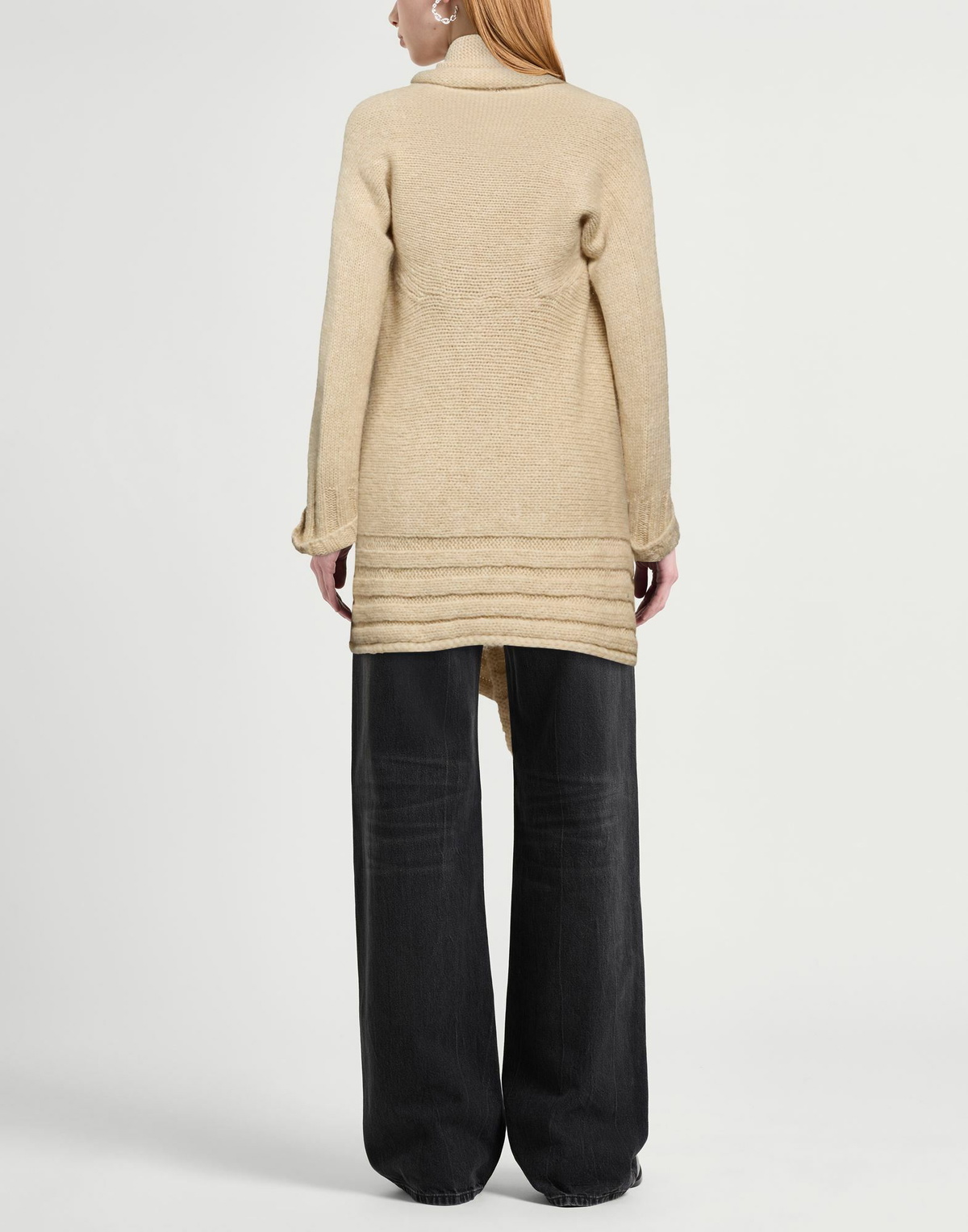 Manila Grace Womens Cardigan in Beige