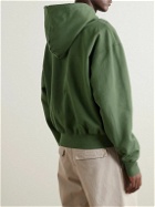 Jacquemus - Camargue Logo-Embroidered Cotton-Jersey Hoodie - Green