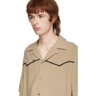 Davi Paris Beige Western Shirt