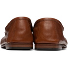Versace Tan Guanto Leather Loafers