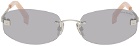 Acne Studios Silver Rimless Sunglasses