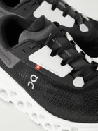 ON - Cloudstratus 3 Rubber-Trimmed Mesh Running Sneakers - Black