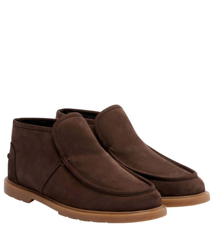 Photo: Yves Salomon Shearling-lined suede ankle boots