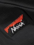 Nanga - Aurora Logo-Appliquéd Nylon-Ripstop Hooded Jacket - Black