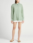 120% Lino Womens Shirt in Sage green