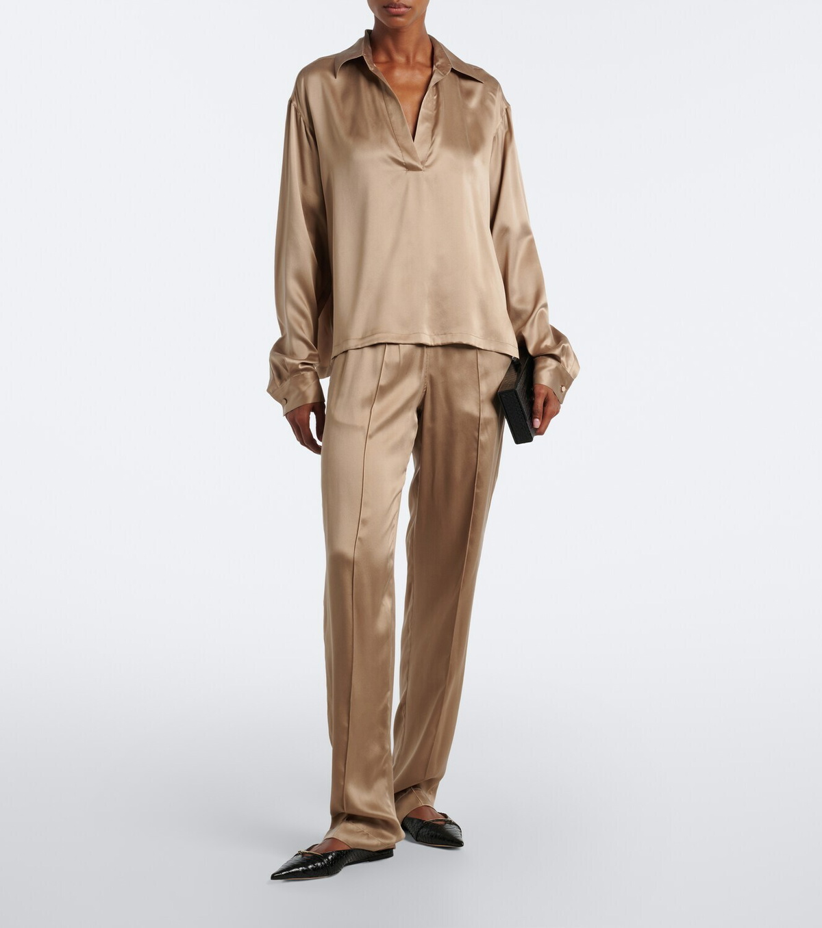 Tom Ford Silk satin straight pants