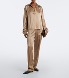 Tom Ford Silk satin straight pants