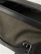 Mismo - Leather-Trimmed Herringbone Canvas Holdall