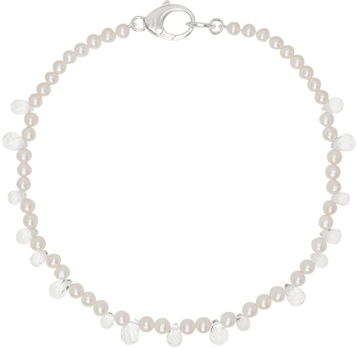 Photo: Hatton Labs White Pearl Crystal Drops Necklace
