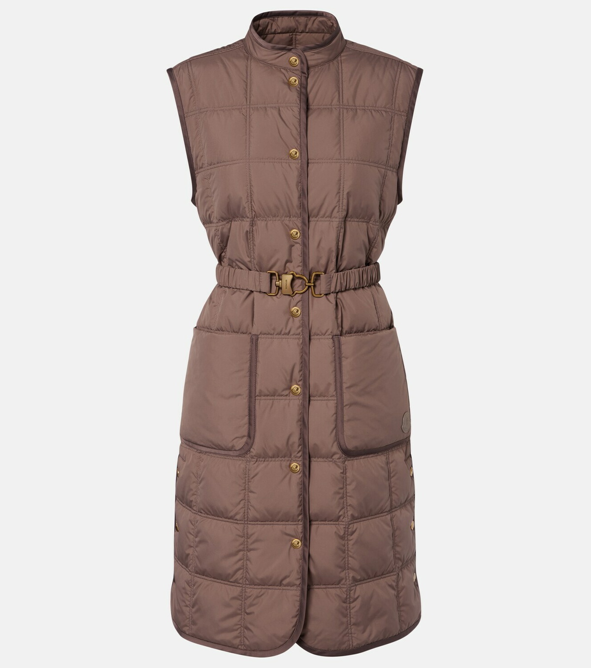 Moncler Cygnette belted quilted down vest