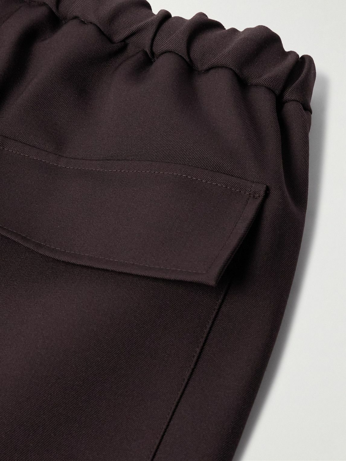 Jil Sander - Tapered Cropped Gabardine Trousers - Brown