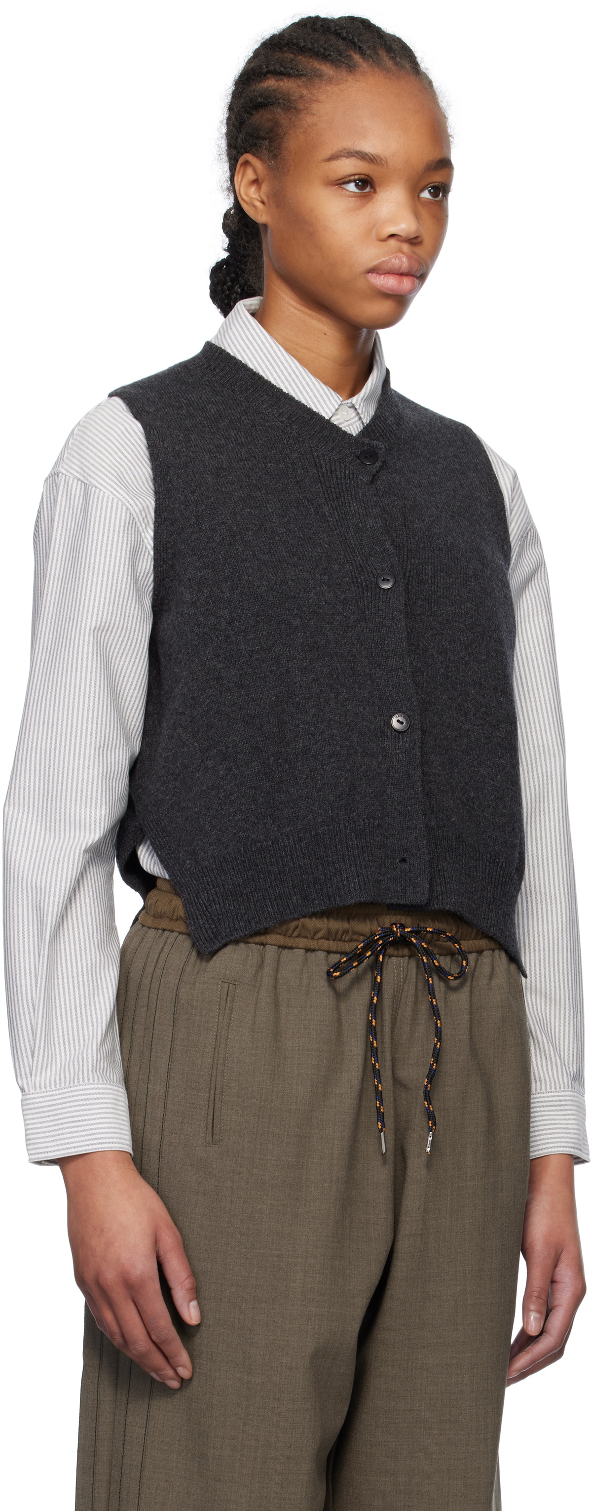 Cordera Gray Wool & Cashmere Vest