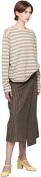 mfpen Brown Classic Wrap Midi Skirt