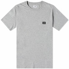 C.P. Company Men's Small Stitch Block Logo T-Shirt in Grey Melange