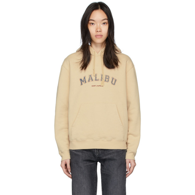 Saint Laurent Beige Malibu Hoodie Saint Laurent