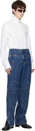 Jean Paul Gaultier White Open Fly Away Shirt