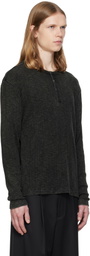 MMIC Black Grain Henley