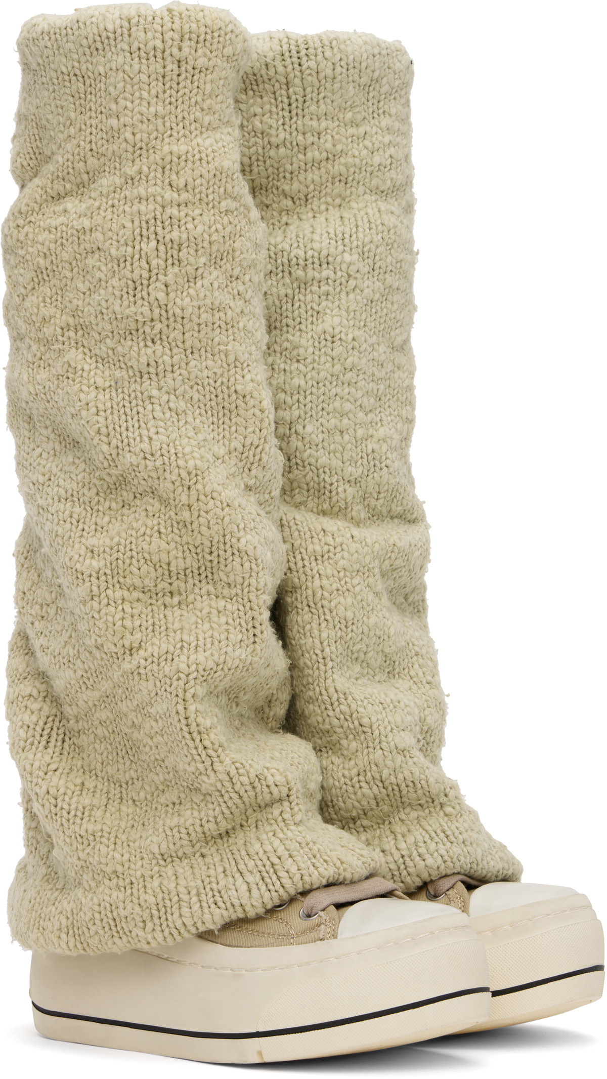 R13 Khaki Kurt High Top Warmer Sneakers