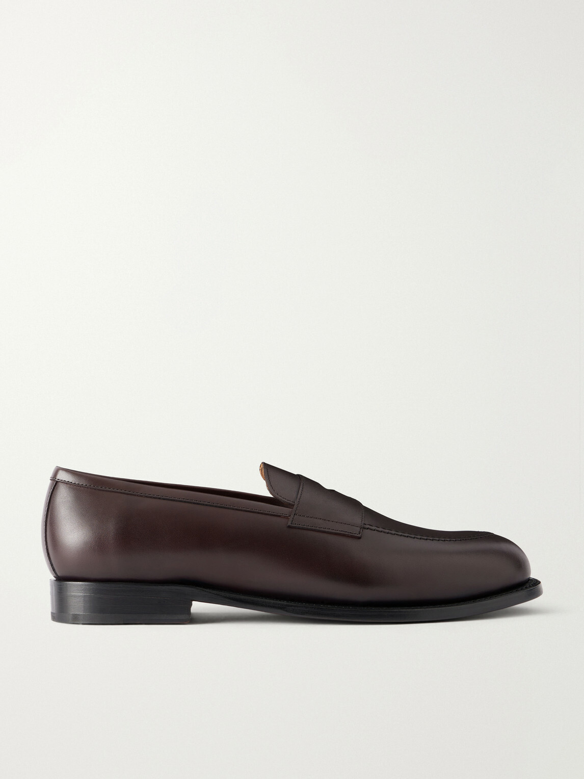 MORJAS - Full-Grain Leather Penny Loafers - Burgundy