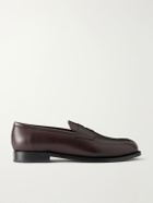 MORJAS - Full-Grain Leather Penny Loafers - Burgundy