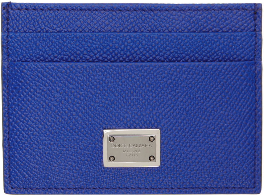 Dolce & Gabbana Blue Dauphine Card Holder Dolce & Gabbana