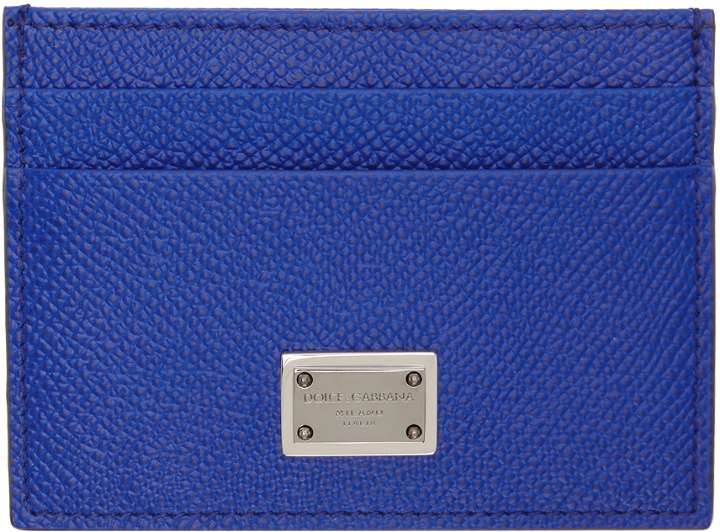 Photo: Dolce & Gabbana Blue Dauphine Card Holder