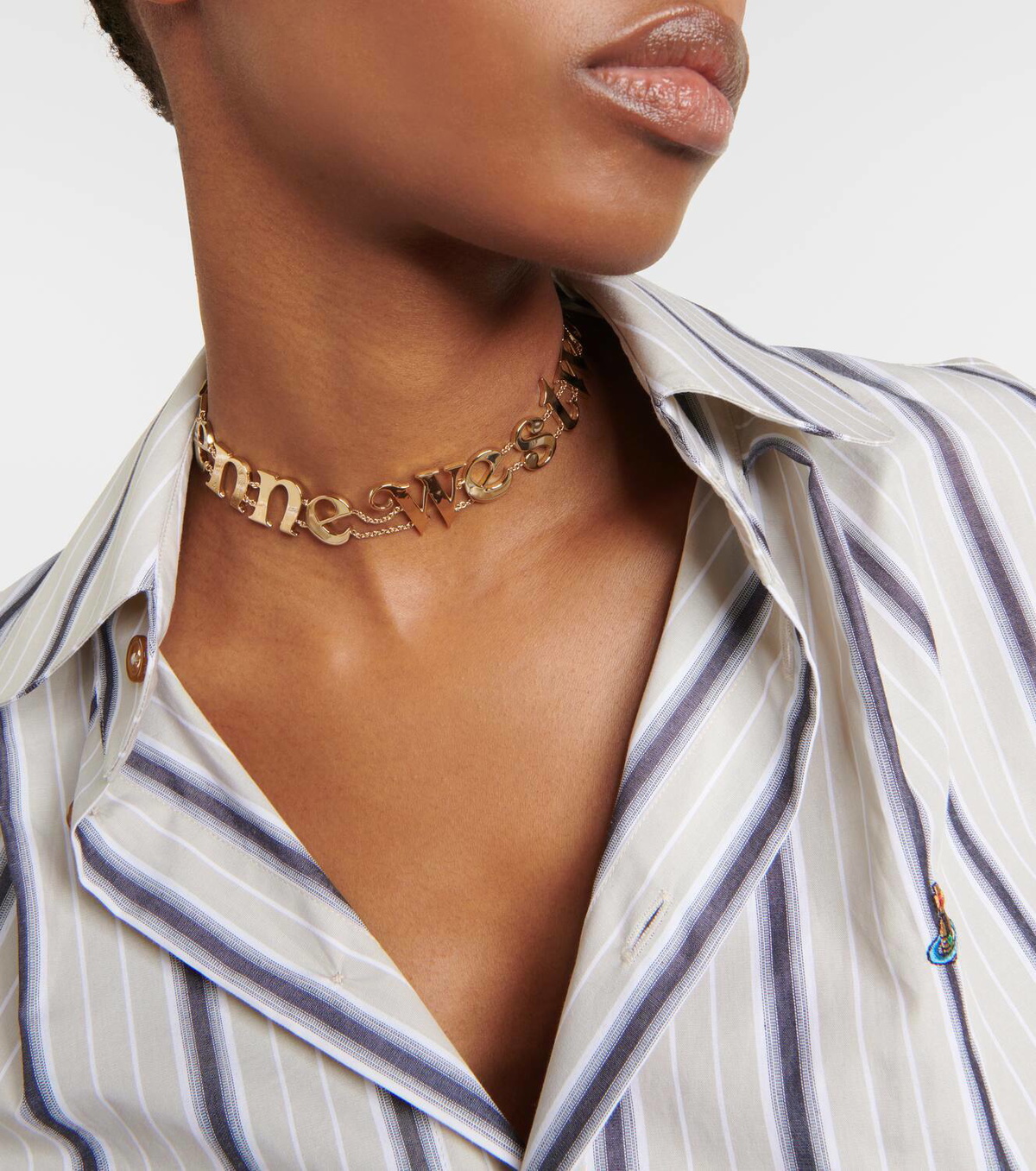 Vivienne westwood leather choker Clearance