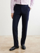 Kiton - Straight-Leg Virgin Wool Suit Trousers - Blue