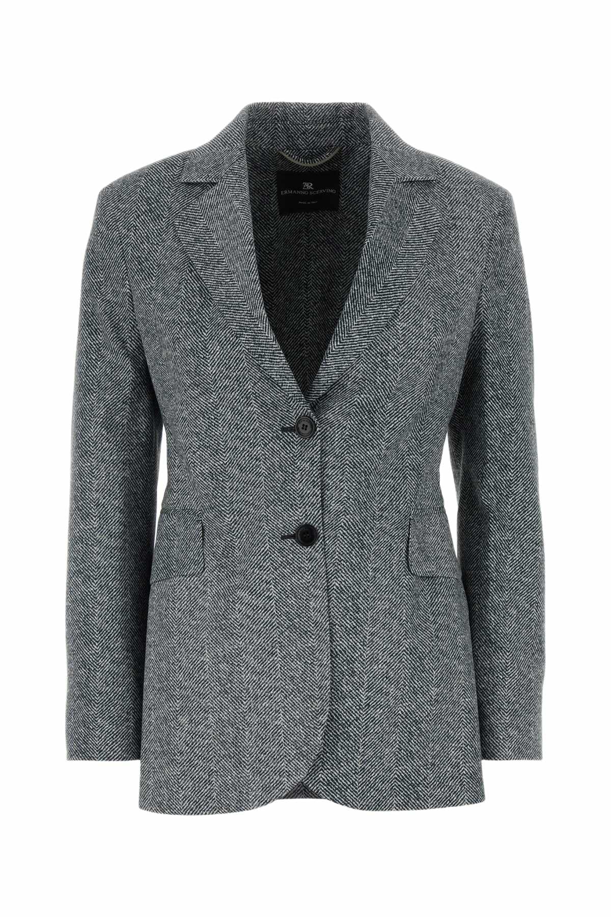 Ermanno Scervino Printed Viscose Blazer
