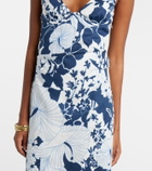 SIR Paradiso floral linen maxi dress