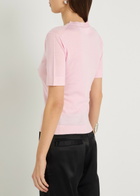Courrèges Merino Wool T-shirt Light Pink