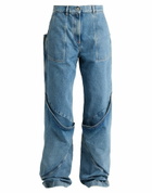The Attico Womens Jeans in Blue