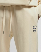 Arte Antwerp Hearts Leaves Arte Logo Joggers Beige - Mens - Sweatpants