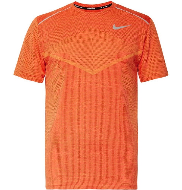 Photo: Nike Running - Ultra TechKnit T-Shirt - Orange