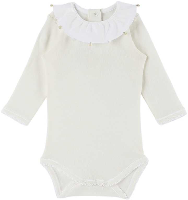 Photo: Bonpoint Baby Off-White April Jumpsuit