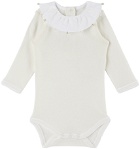 Bonpoint Baby Off-White April Jumpsuit