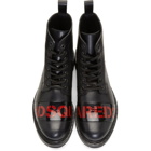 Dsquared2 Black Punk Tape Lace-Up Boots