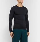 Under Armour - UA Rush Compression Mesh-Panelled Stretch Tech-Jersey T-Shirt - Black