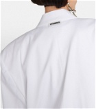 Vetements Single-breasted cotton-blend blazer