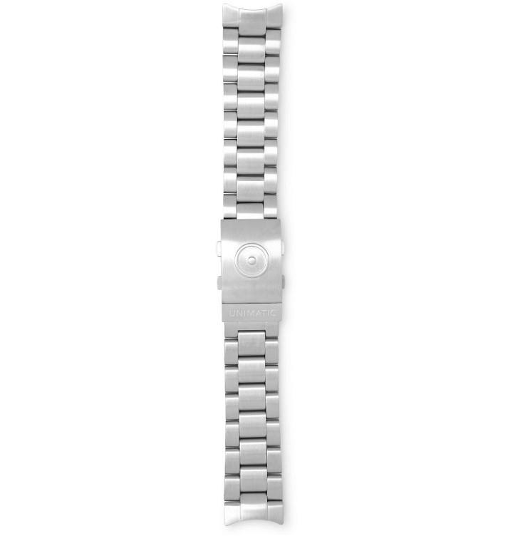Photo: Unimatic - UBK-18 Brushed Stainless Steel Watch Strap - Silver