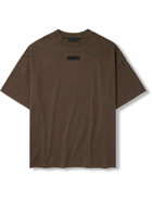 FEAR OF GOD ESSENTIALS - Logo-Appliquéd Cotton-Jersey T-Shirt - Brown