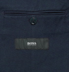 Hugo Boss - Hanwrey Slim-Fit Unstructured Cotton-Hopsack Blazer - Blue
