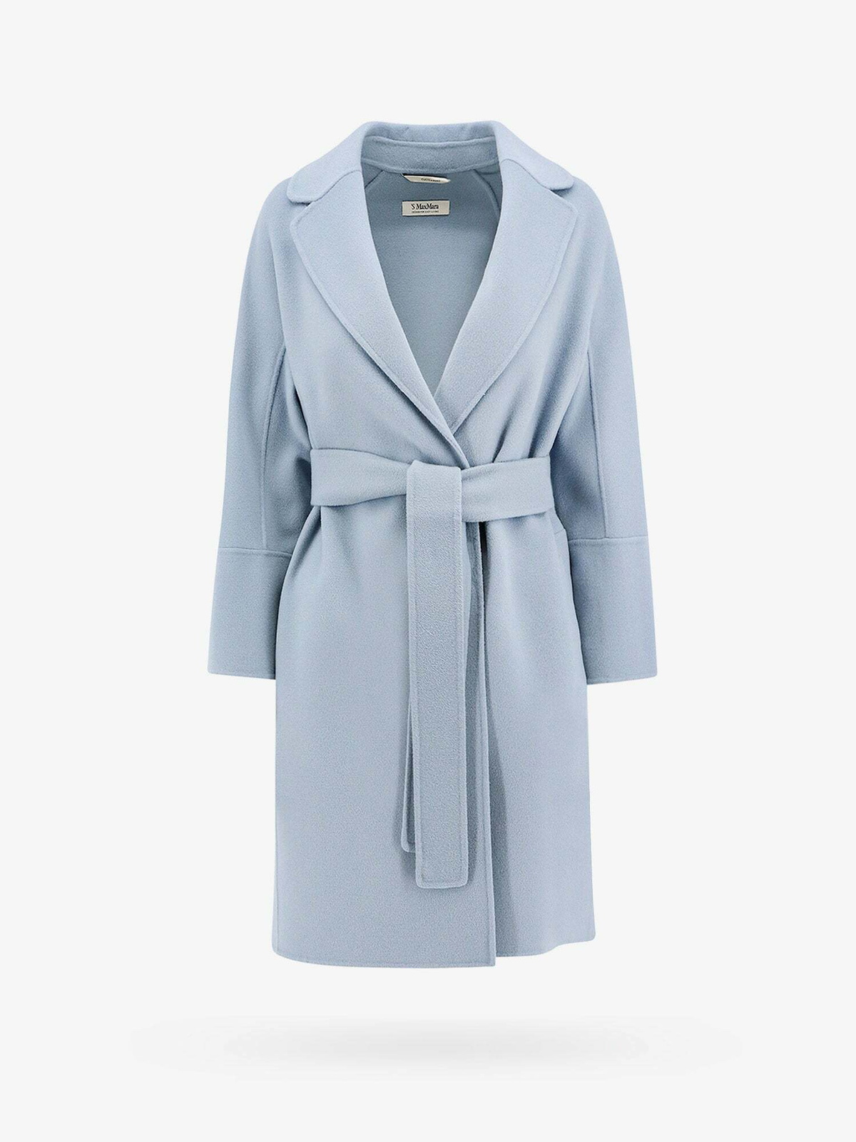 コート S MAX MARA LIGHT BLUE WOOL ARONA COAT s Max Mara Arona Blue Womens Coat S Max Mara
