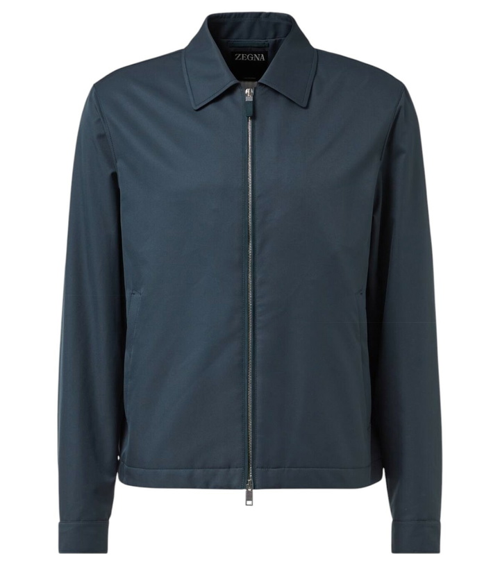 Photo: Zegna Leather-trimmed blouson
