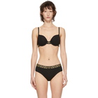 Versace Underwear Black Medusa Push-Up Bra